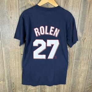 MLB St. Louis Cardinals Scott Rolen #27 Baseball T-Shirt Navy Blue Medium